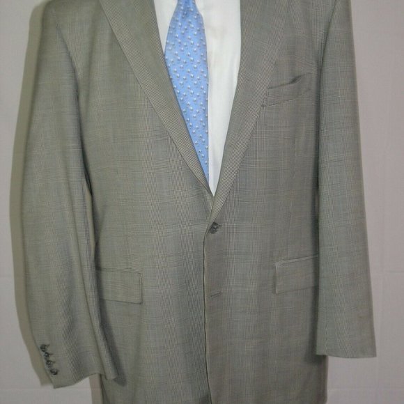 Mr. Ned Vitale Custom Made Two Button Suit 44XL - Picture 5 of 12